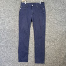 Levis 511 Jeans Mens 32x32 Navy Blue Cotton Blend Slim Skinny Fit Casual Stretch