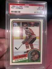 1984 O-PEE-CHEE OPC #121  PAT VERBEEK - Rookie Card -  PSA 9  MINT 