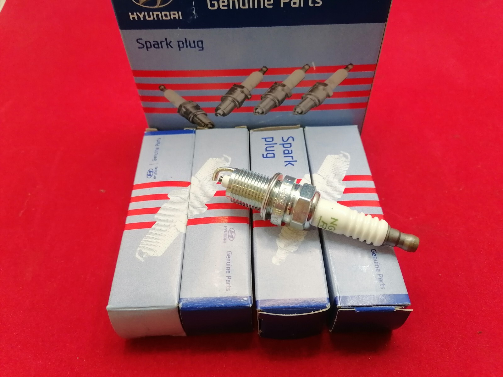 1882911050 Set of 4 Spark Plugs Genuine  Elantra / i20 / i30 2006-2009