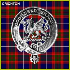 Crichton Scottish Clan Badge, Pewter