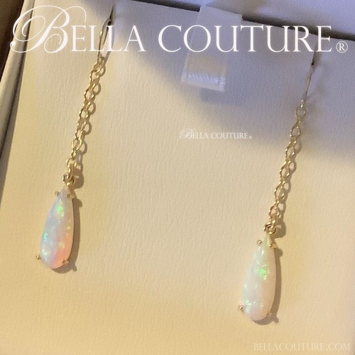 $699 PENDIENTES COLGANTES COLGANTES ARAÑA ORO 14K ÓPALO BLANCO VICTORIANO RAROS - Imagen 9 de 23