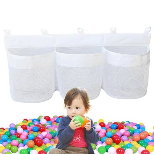 3 Pockets Toys Organizer Large Capacity Wall Hanging Bag Bathroom - Picture 3 of 11