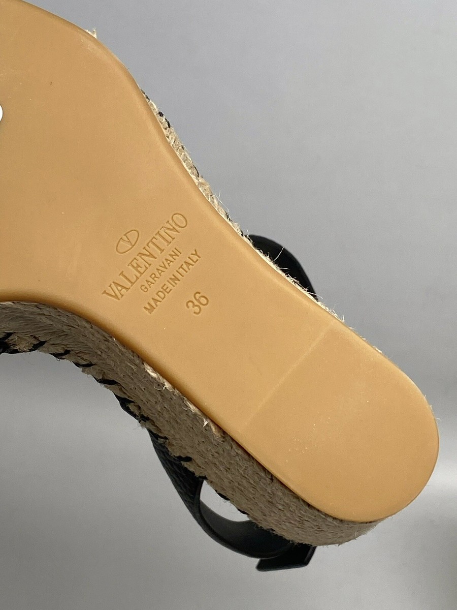 Valentino Garavani Marrakech Wedge Espadrille size 36 | eBay