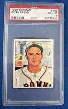 1950 Bowman #189 Owen Friend RC EXMT