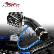 76mm Cold Air Intake Filter Kit High Flowing Filter/Tube Clamp Air Intake System