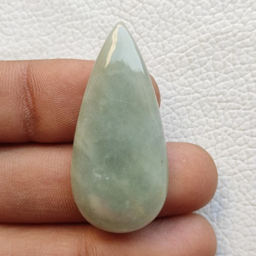 Designer green colour aquamarine cabochon natural gemstone for jewelry R12109 AU - Picture 3 of 5