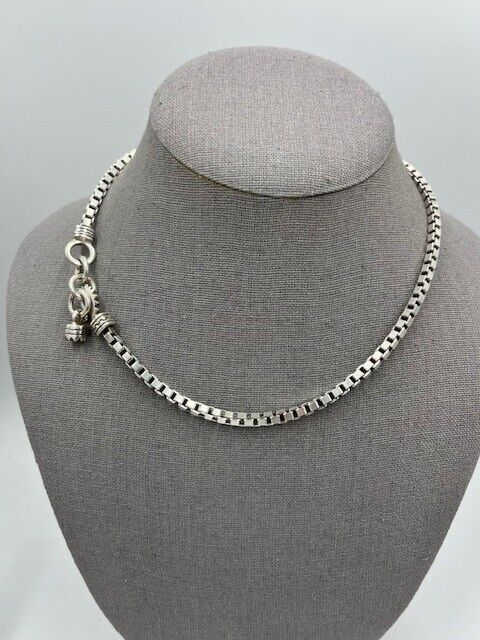 Lisa Jenks Sterling Silver Box Chain Necklace - image 1