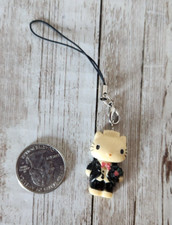 Sanrio Hello Kitty Tuxedo Pink Bowtie Cellphone Smartphone Charm READ