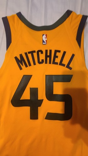 Donovan Mitchell 2017-18 Utah Jazz Authentic Pro Cut Rookie Game Jersey & Shorts - Picture 7 of 14