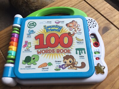 LeapFrog Lernfreunde 100 Wörter Buch Kinder pädagogisches Spielzeug für Junge/Mädchen