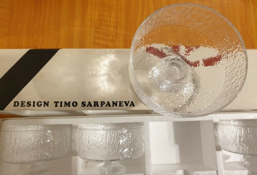 Box of 4 Iittala Senaattori Series Desert Glasses by Timo Sarpaneva 1960's - Picture 2 of 4