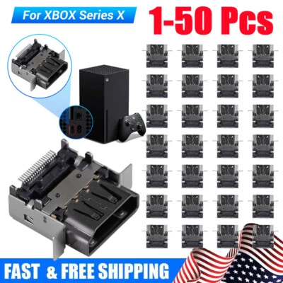 1-50PCS HDMI Connector Port Socket Replacement For Microsoft Xbox Series X Game