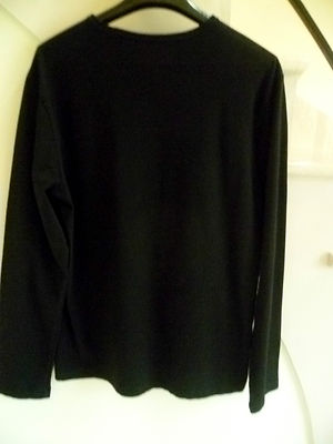 T-shirt GAP Homme Manches Longues, Noir, Coton Et Lycra, Taille L (quasi Neuf)