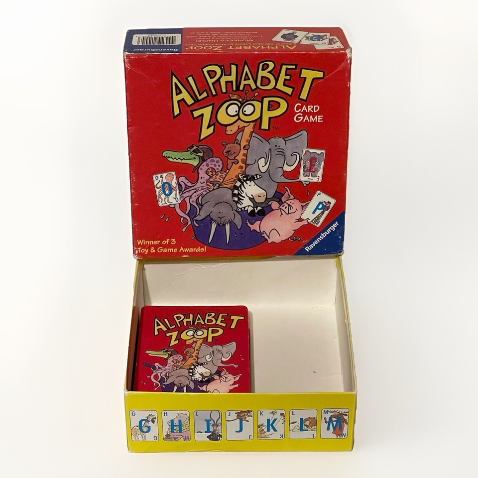 Ravensburger ALPHABET ZOOP CARD GAME AGES 3+ FUN & EDUCATIONAL 1-4 ...