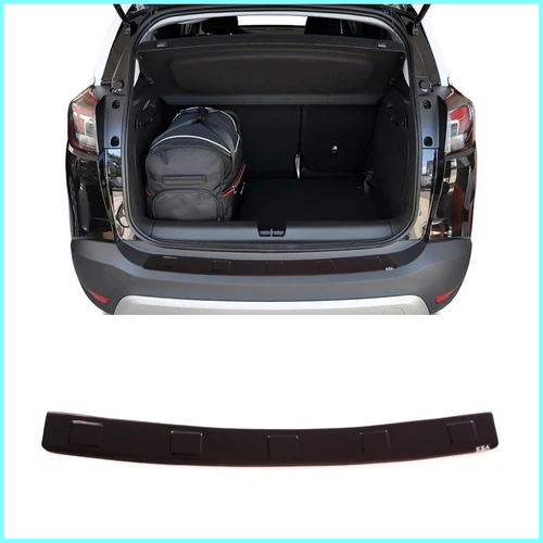 Abs Plastic Rear Bumper Protector(Black) For Vauxhall Opel Crossland X 2017-2024 - Picture 1 of 4
