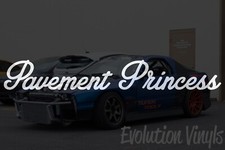 Pavement Princess Sticker Decal V2 - Jdm Lowered Stance Low Slammed Turbo Truck