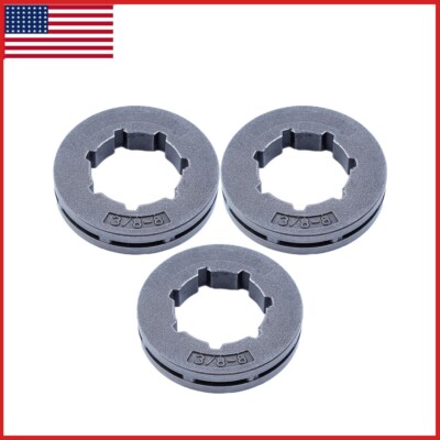 3PCs 3/8-8T Standard Rim Sprockets for STIHL 066 088 MS 361 362 380 381 441C 460