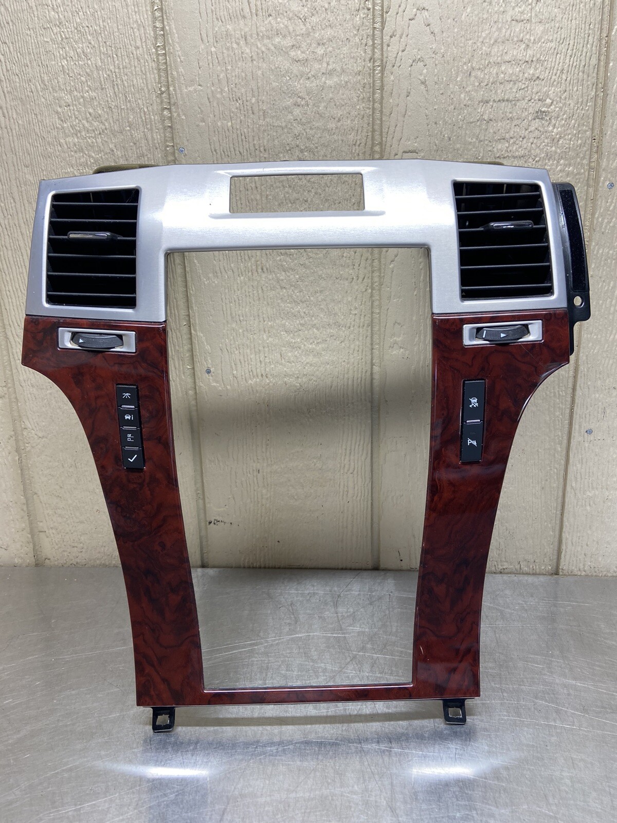 🔥✅ 2007-12 Escalade Center Dash Trim Radio Bezel A/C Vent  Ruby Wood #57
