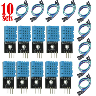 DHT11 10Pcs Temperature and Relative Humidity Sensor Module for arduino