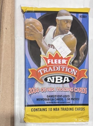 2004-05 NBA Fleer Tradition Basketball Cards 1 Pack, Kobe, Lebron, AI, Rookies