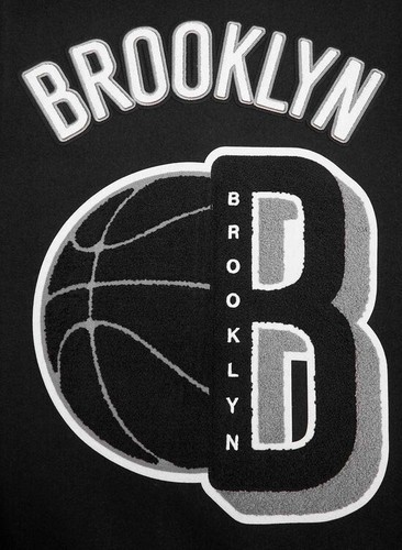 Brooklyn Nets Retro Clásico NBA Lana Cuerpo y Mangas Cuero Chaqueta Universitaria - Imagen 6 de 20