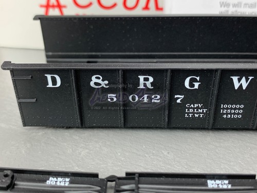 HO Accurail Kit 3701 AAR 41' Góndola Acero D&RGW #50427 HO1055 | Zustand: New