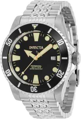 Invicta Pro Diver Black Dial Silver Tone Automatic/Mechanical Men's Watch-39755