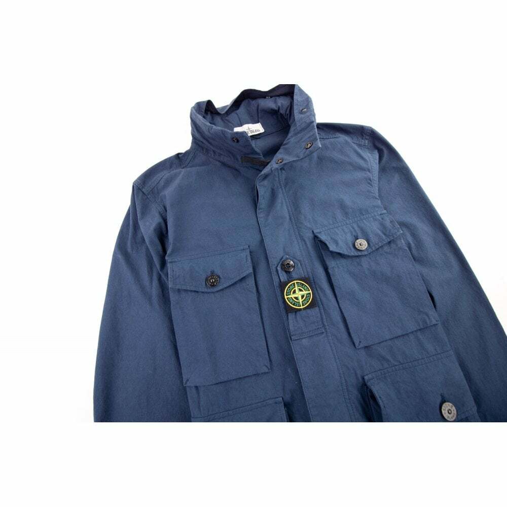 Stone Island Cotton Cordura Blue Field 