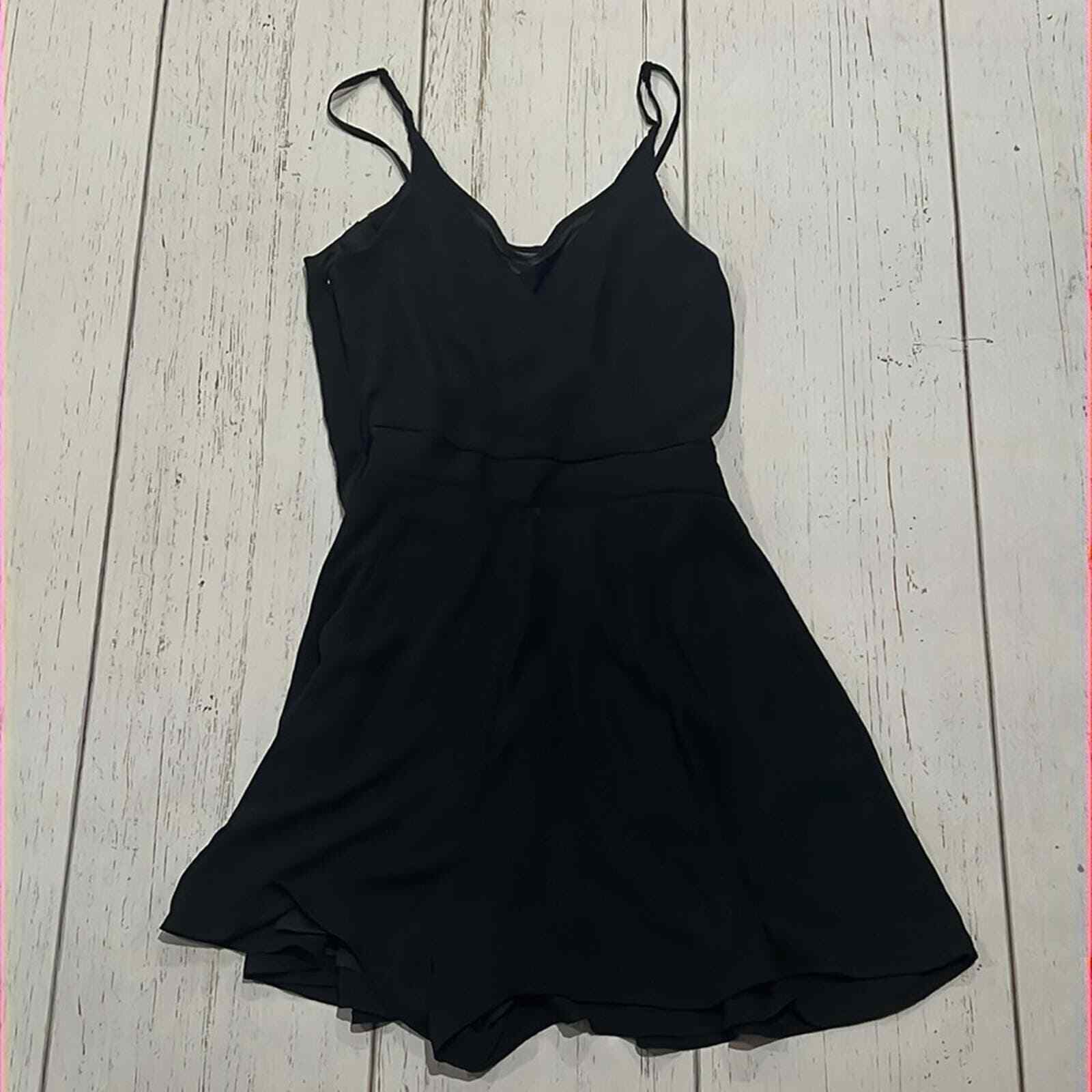 Express black spaghetti strap romper - image 4