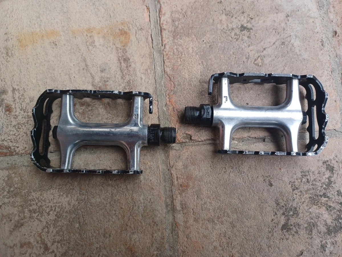 Paire De Pédales MM Marcati Années 50 - Aluminium - Pour Vélo Tandem Ou City-bike - RARE