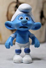 Smurf Panicky Collectible Figurine McDonalds Happy Meal Toy 2011 PVC Plastic