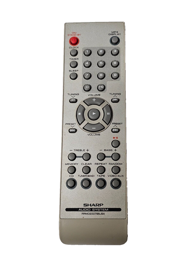 Original Sharp RRMCG0079SJSA CD HIFI FERNBEDIENUNG für XLMP35H