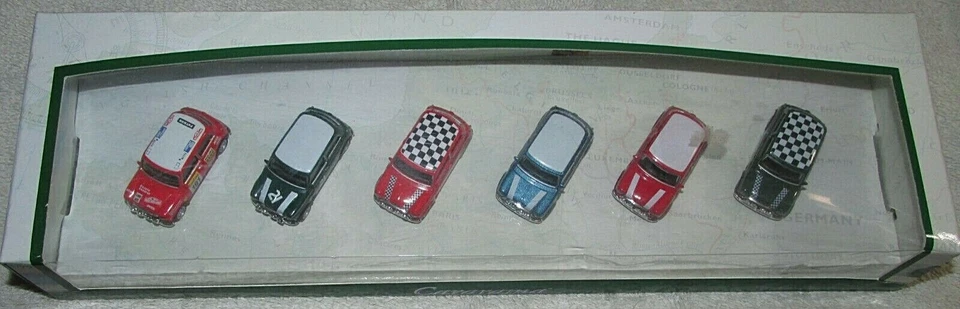 Cararama Set of 6 Mini Coopers 1:72 Hongwell Series 716/716x 2002 NISP EXC RARE - Image 2 of 4