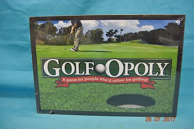 Late for the Sky Golfopoly Monopoly Board Game New Factory Sealed USA Golf-Op