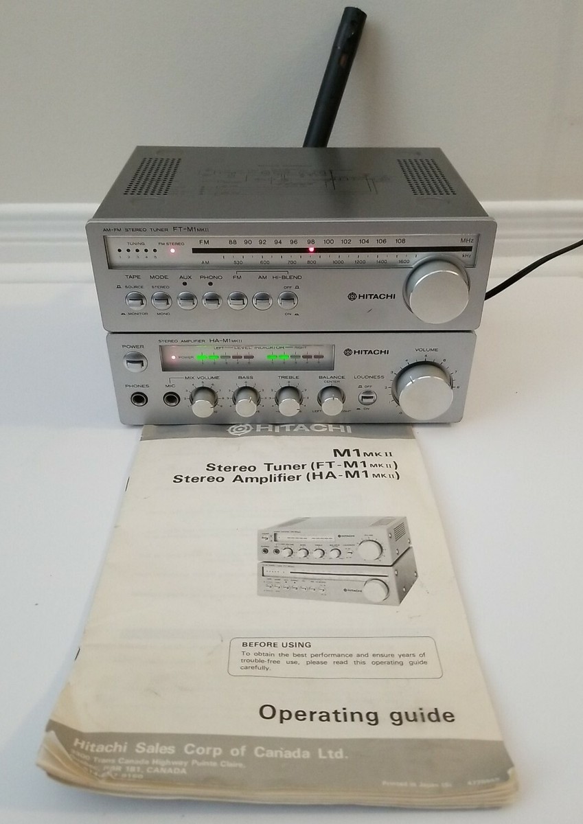 1979 Hitachi HA-M1 MK2 MINI Integrated Amp + FT-M1 MK2 Tuner 1979 Hitachi HA-M1 MK2 MINI Integrated Amp + FT-M1 MK2 Tuner