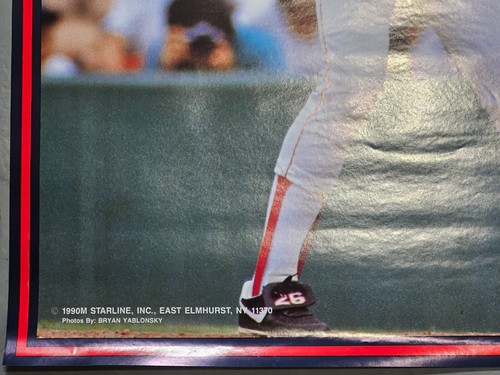 Boston Red Sox 1990 NOS VERSIEGELT RIESIG 42x58" Wade Boggs Clemens Ellis Burks Poster - Bild 7 von 22