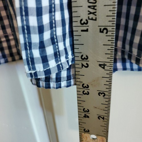 Tommy Bahama Jeans Men 2XL Shirt Button Up Navy Blue Checks Preppy Golf - Picture 8 of 11