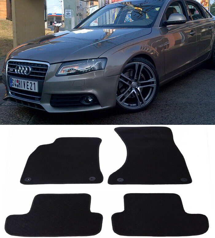 For 09-15 A4 S4 08-15 A5 S5 4 Pieces Custom Front Rear Nylon Carpets Floor Mats 