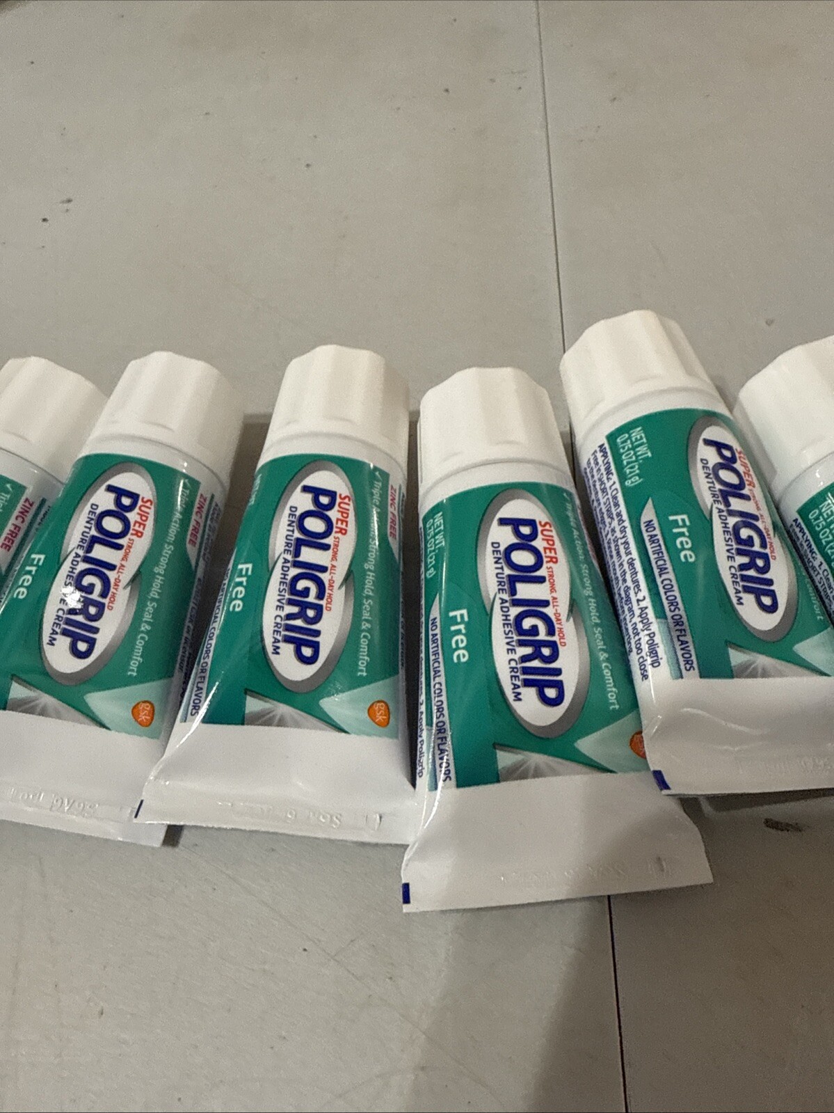 Super Poligrip 6 Free Travel Size, 0.75-Oz Package Exp 4/27 No Box