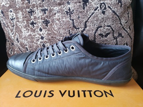 Louis Vuitton Trainers DAMIER Black Nylon & Calf Men Sneaker 10 UK/11 US $1,000 - Picture 6 of 22
