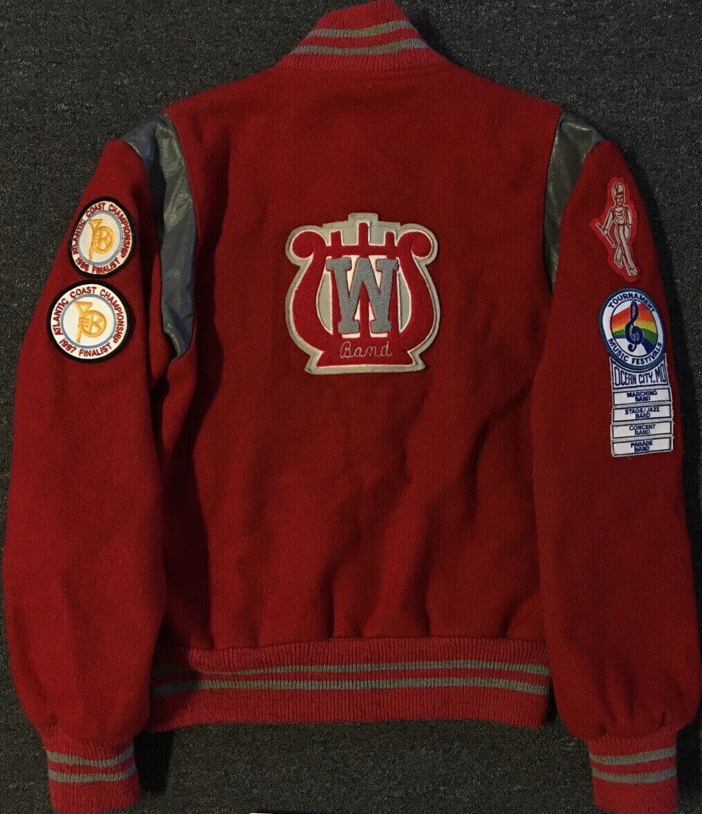 Vtg 80s Varsity Letterman Band Jacket S USA School Track Vtg 80s Varsity Letterman Band Jacket S USA School Track