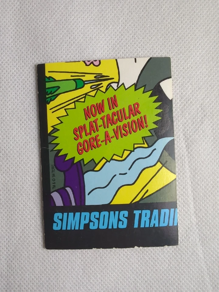 1994 SKYBOX THE SIMPSONS FALLOUT BOY WIGGLE #W9 BONGO TRADING CARD | Good Cond - Image 2 of 4