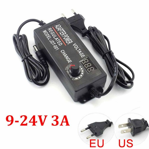 Variable Adjustable Voltage 3-12V 3-24V 9-24V AC/DC Power Supply Adapter display - Picture 13 of 15
