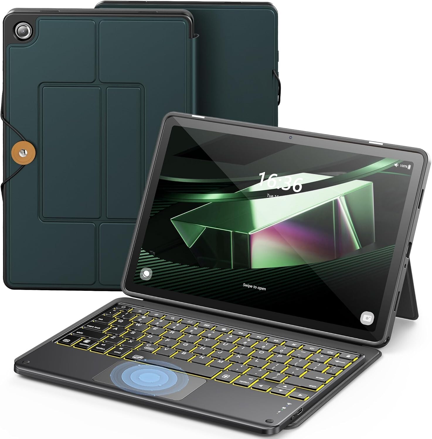For Samsung Galaxy Tab A9+ 11'' Case Portable Detachable Folder Style Keyboard