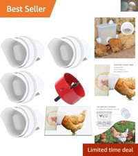 DIY Rainproof Chicken Feeder Kit - 5 Gallon Gravity Feed for Buckets  Bins