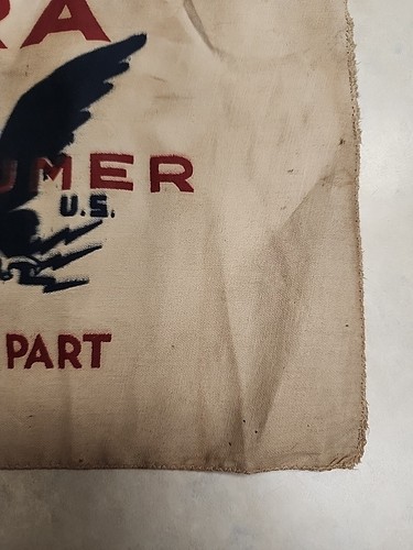 1933 F D Roosevelt NRA National Recovery Administration Small Cloth Flag - Picture 3 of 7