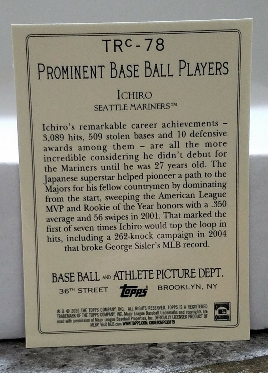 2020 Topps - Turkey Red 2020 Chrome Series 2 Ichiro Suzuki #TRC-78