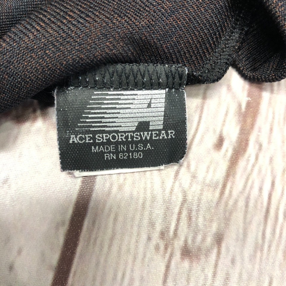 Vintage Ace Sportswear Men Long Sleeve Mock Top Shirt Size XL XLarge