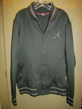 Jordan Nike Air Black Gray Fresh Price Shawl Zip Front Jacket Men's 2XL W-11