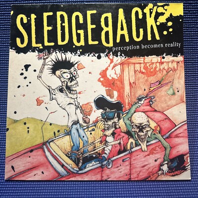 Sledgeback Perception Becomes Reality LP Ultrasonically Clean Clear Vinyl RARE